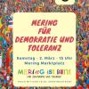 In Mering findet eine große Kundgebung für Demokratie und Toleranz statt.