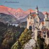 Das Schloss Neuschwanstein, ein zeitlos beliebtes Motiv, hier auf einer Postkarte aus dem Jahr 1915.