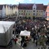 Der Marienplatz in Mindelheims Altstadt war zur Demo am Sonntag gut gefüllt.