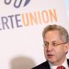 Der Ex-Verfassungsschutzpräsident Hans-Georg Maaßen spricht nach der Gründung der Werteunion als Partei.
