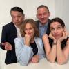 Das Darstellerquartett mit Otmar Walcher, Markus Reiter, Siggi Motzke und Tina Hilsenbeck freut sich auf die Premiere von "Die Niere".