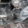 Durch einen russischen Raketeneinschlag wurde vor wenigen Tagen ein Bürogebäude im Zentrum von Charkiw zerstört.
