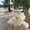 Massive Schäden an Straßen und Brücken verursachte das Hochwasser in Wiesenbach. 