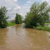 In Grosselfingen führt die Eger viel Wasser.