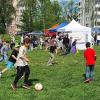 Beim Schwalbangerfest war zum „Tag der Städtebauförderung“ einiges los. Auch künftig soll auf dem Bolzplatz genug Raum zum Fußballspielen bleiben.