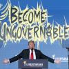Ex-Präsident Donald Trump spricht auf der Libertarian National Convention in Washington.