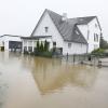 Überflutungen gab es beim Hochwasser auch in Klingen. Dieses Anwesen am Badweg stand unter Wasser.