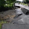 Der Radweg zwischen Hammel und Neusäß ist nach dem Hochwasser eingebrochen.