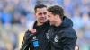 Die Ulmer Trainer Thomas Wörle (links) und Maximilian Knauer freuten 
sich über den Sieg. 