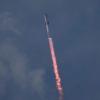 SpaceX's Mega-Rakete Starship startet zu ihrem dritten Testflug von der Starbase in Boca Chica.