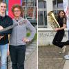 Anton Bareis (links, mit Hannes Mühlfriedel) hat bei "Jugend musiziert" einen 2. Preis erreicht. Den 1. Preis mit voller Punktzahl hat Nora Linda Weisz mit ihrem Euphonium erreicht.