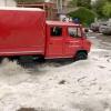 Ein Unwetter mit Hagel entlud sich über Weißenhorn. Stellenweise waren die Straßen weiß.