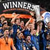 Die Bergamo-Profis bejubeln den Titelgewinn in der Europa League.