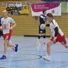 Die Landsberger Handballer (weiße Trikots) treten zum letzten Saisonspiel in Kempten an. 