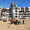 Das völlig zerstörte Schifa-Krankenhaus in Gaza-Stadt. Etwa zwei Wochen nach Beginn des Militäreinsatzes im Schifa-Krankenhaus hat die israelische Armee sich wieder zurückgezogen.