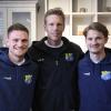 Das Trainerteam des FC Pipinsried: (von links) Mario Götzendörfer, Martin Weng und Ludwig Räuber. Foto: Hubert Fesl