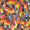 Die Fans der deutschen Mannschaft winken mit Deutschlandfahnen.