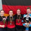 Das erfolgreiche Team des TSV Balzhausen mit (von links) Viktoria Grimbacher, Sarah Fendt, Leah Simmnacher und Nina Dietmayer. 