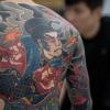 In Asien haben Tätowierungen lange Tradition. Auf der Tattoo Convention in Friedberg ist auch dieser Stil vertreten. 
