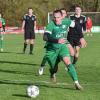 Der TSV Harburg (in Grün: Christoph Kolitsch) und der TSV Mönchsdeggingen trennten sich 1:1. 