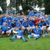 Durch einen 2:1-Sieg gegen den SC Biberbach sicherte sich die SpVgg Auerbach den Aufstieg in die Kreisliga und feierte anschließend mit vielen Fans. Fotos: Karin Tautz