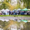 Der Thaimarkt im Preußenpark im Berliner Bezirk Charlottenburg-Wilmersdorf.