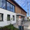 Bürgermeister Uwe Gelhardt ist froh, dass die Bauarbeiten am neuen Dorfgemeinschaftshaus in Stetten nach zwei Jahren zu einem guten Ende gekommen sind. 