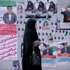 Wahlplakate in Teheran. Am Freitag wählt der Iran ein neues Parlament und den Expertenrat.