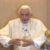 Papst Benedikt XVI. bei der Aufzeichnung für die Sendung «Das Wort zum Sonntag».