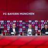Eine Pressekonferenz in der Allianz Arena.