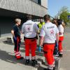 Ein Großaufgebot an Einsatzkräften war am Montagnachmittag am Klinikum Landsberg beschäftigt.