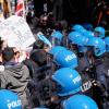 Demonstration gegen die Venedig-Touristensteuer.