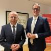 Thomas Munding und Daniel Gastl werden als Vorstandsvorsitzende die Sparkasse Schwaben-Bodensee leiten. 