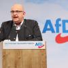 Stephan Protschka, Landesvorsitzender der AfD in Bayern, redet beim politischen Aschermittwoch der AfD.