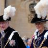 König Charles III. und Königin Camilla nehmen an der Zeremonie des Hosenbandordens auf Schloss Windsor teil.