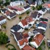 Viele Straßen waren in Babenhausen und in anderen Unterallgäuer Gemeinden überflutet.