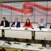 Pressekonferenz im Brandenburger Landtag zur Entscheidung des Verfassungsgerichts über die AfD-Klage