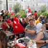 Die Eindrücke aus Augsburg: So feierten die türkischen Fans das 3:1 gegen Georgien.