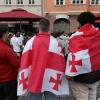 Die Eindrücke aus Augsburg: So feierten die türkischen Fans das 3:1 gegen Georgien.