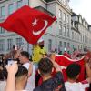 Die Eindrücke aus Augsburg: So feierten die türkischen Fans das 3:1 gegen Georgien.