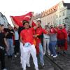 Die Eindrücke aus Augsburg: So feierten die türkischen Fans das 3:1 gegen Georgien.