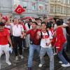 Die Eindrücke aus Augsburg: So feierten die türkischen Fans das 3:1 gegen Georgien.