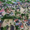 Auch Mörslingen war am Wochenende vom Hochwasser betroffen. Die Ringstraße war geflutet. Und das Wasser der Kläranlage konnte nicht in den Rutengraben abfließen. Deshalb lief die Kläranlage über.