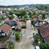 Das Örtchen Offingen im Landkreis Günzburg hatte das Hochwasser vor zwei Wochen überflutet. 