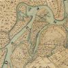Die Donau auf einer historischen Karte (entstanden zwischen 1806 und 1864) südlich von Steinheim. 