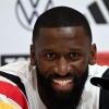 Antonio Rüdiger bei der DFB-Pressekonferenz in Herzogenaurach.