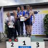 Deutscher Meister mit der Staffel der LG Zusam wurden in Erding (von links in den blauten Trikots) Bernhard Obster, Tobias Anton, Tobias Steige und Arslan Muminovic. 
