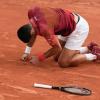 Der serbische Tennisstar Novak Djokovic verletzte sich bei den French Open.
