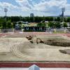 Die Rohre für die Rasenheizung sind verlegt. Doch es gibt darüber hinaus viel zu tun im Ulmer Donaustadion. 