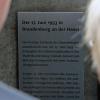 Eine Gedenkstele zum Volksaufstand in der DDR am 17. Juni 1953.
